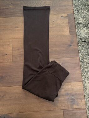 Lululemon Ribbed Flare Pants Brown